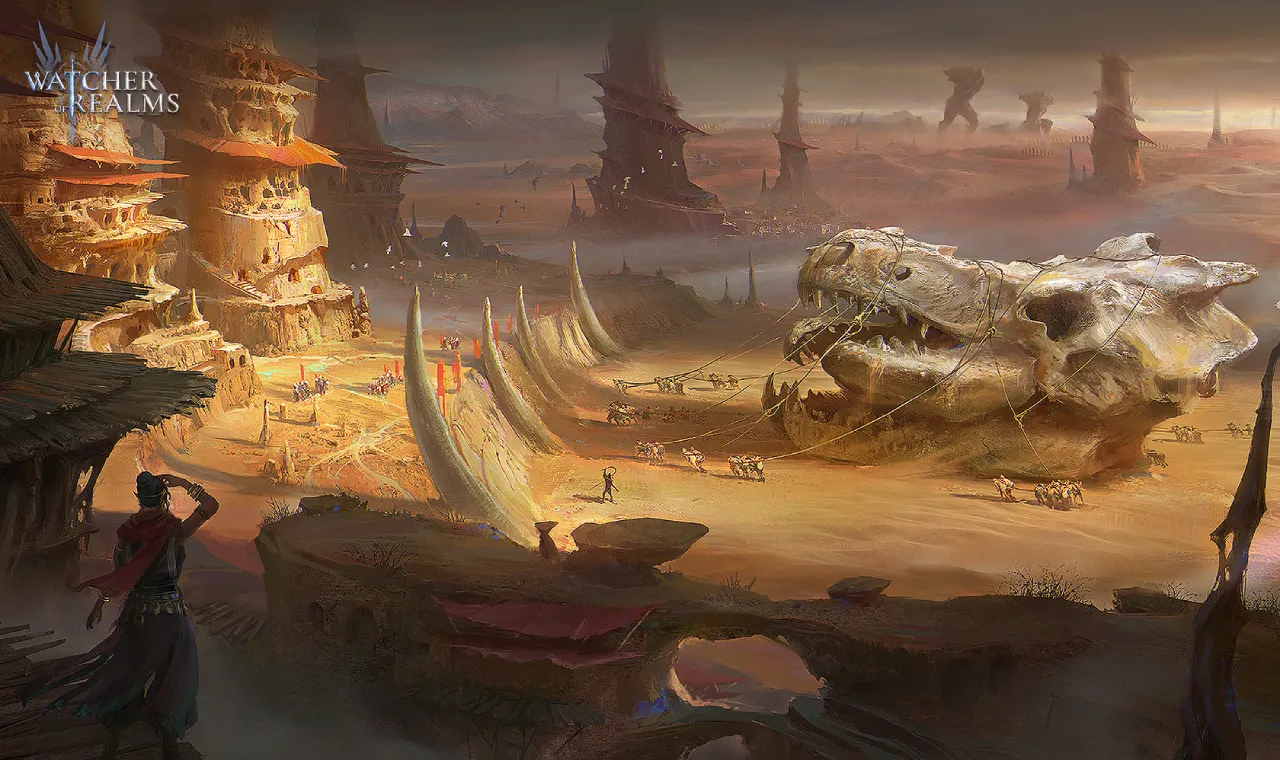 Watcher of Realms в пустыне